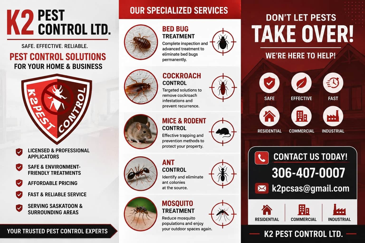 How Much Does Pest Control Cost in Saskatoon? (2026 Price Guide)